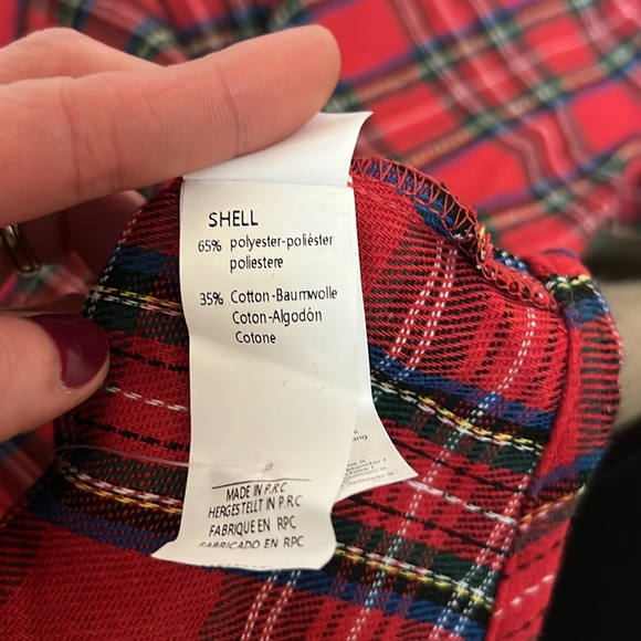 Cupshe Red Plaid Dress - Picture 2 of 4